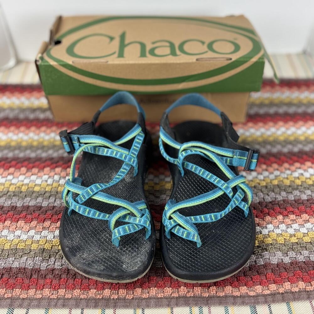 Chaco ZX2 Yampa Sandals Womens Size 7 Blue Strappy River Shoes Outdoor Hiking